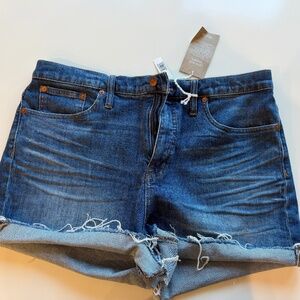 Madewell High Rise Denim Shorts, NWT